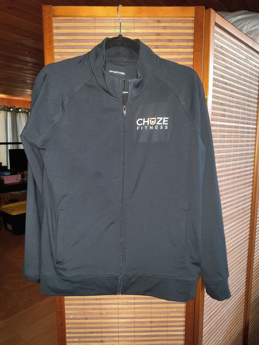 Sport-Tek Black CHUZE Fitness Lightweight Full-Zip Jacket